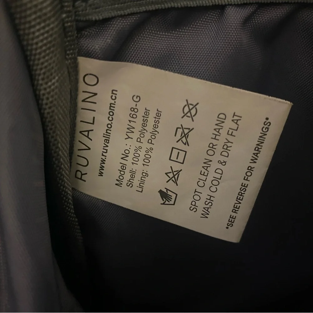 Ruvalino Dark Gray Diaper Backpack GUC